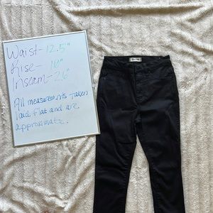 Madewell 10” High Rise Skinny Black